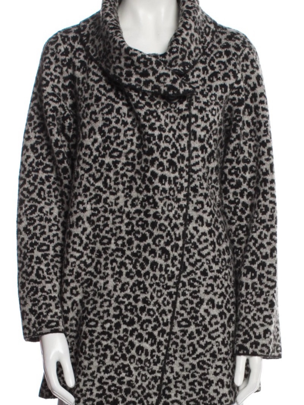 Christian Siriano Jaguar Print Sweater Jacket Sz 3X